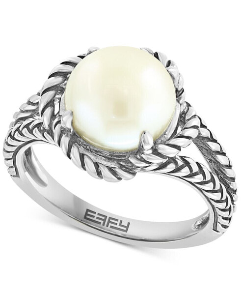 EFFY® Freshwater Pearl (9mm) Rope-Style Ring in Sterling Silver