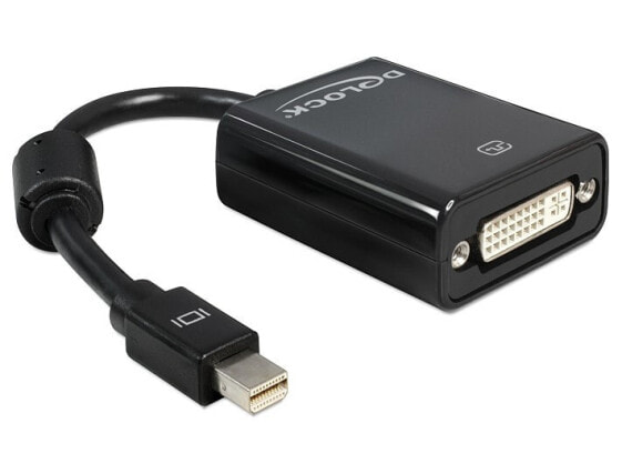 Переходник Delock Mini DisplayPort - DVI-I - Male - Female черный 0.18 м