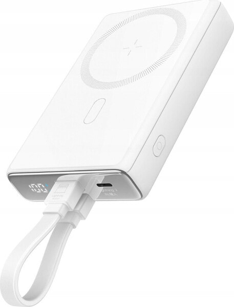 Powerbank Joyroom Powerbank Joyroom JR-PBM01 MagSafe 10000mAh 20W z podstawką + kabel Lightning / USB-C biały