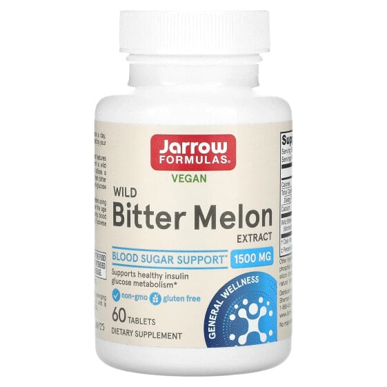 Vegan Wild Bitter Melon Extract, 1,500 mg, 60 Tablets (750 mg per Tablet)
