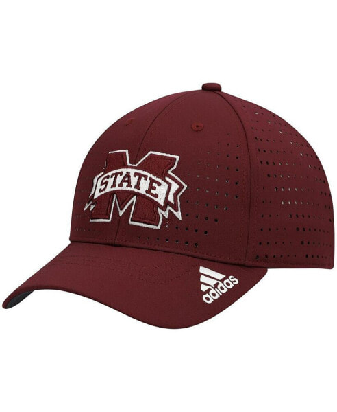 Бордовая регулируемая кепка Adidas Mississippi State Bulldogs 2021 AEROREADY для мужчин