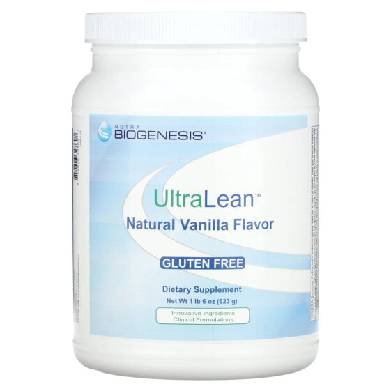 Nutra BioGenesis, UltraLean, протеиновый порошок, со вкусом натуральной ванили, 623 г (1 фунт, 6 унций)