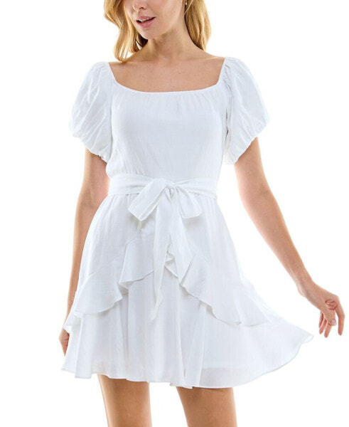 Платье Trixxi для девочек с завязкой на талии и расклешенной моделью