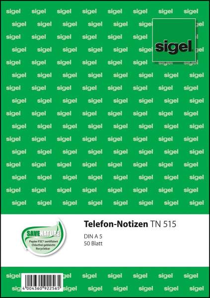 Sigel TN515, 50 sheets, A5, White
