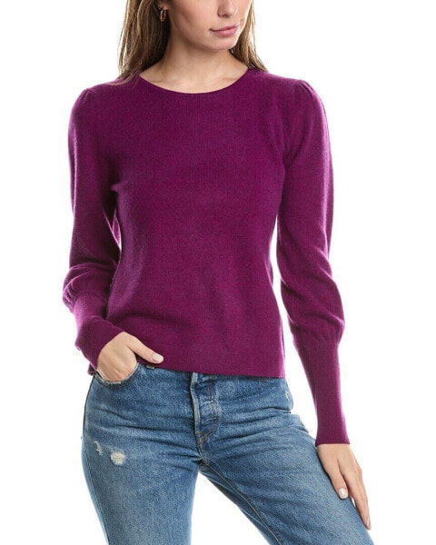 Forte Cashmere Gathered Sleeve Cashmere Sweater Women's