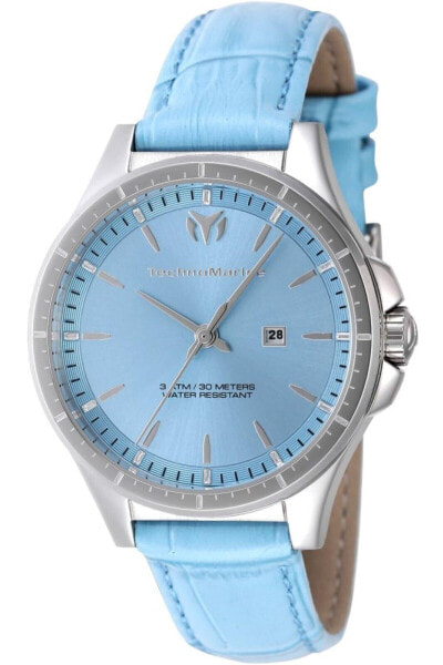 TechnoMarine MoonSun Date Quartz Light Blue Dial Dial Ladies Watch TM-822042