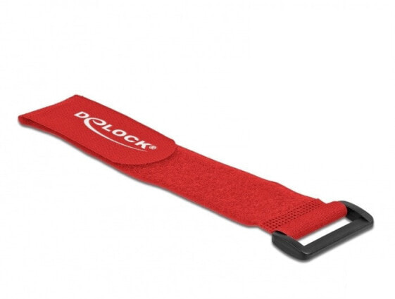 Delock 19535 - Hook & loop cable tie - Red - 28 cm - 38 mm - 3 pc(s)