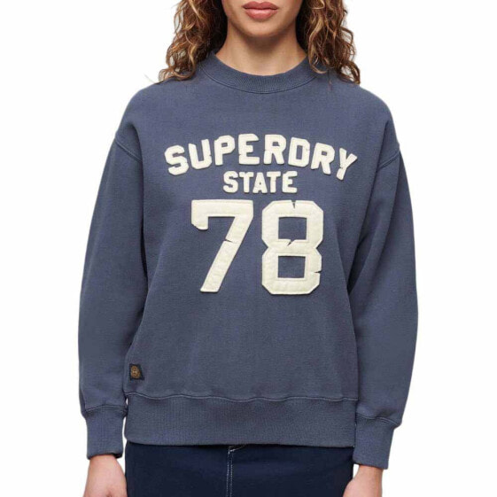 SUPERDRY Applique Athletic Loose Sweatshirt