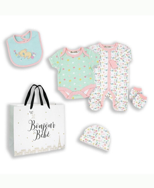 Комплект для малышей Rock-A-Bye Baby Boutique В подарочной сетке, 5 штук - костюм с медвежонком Коала - для мальчиков и девочек