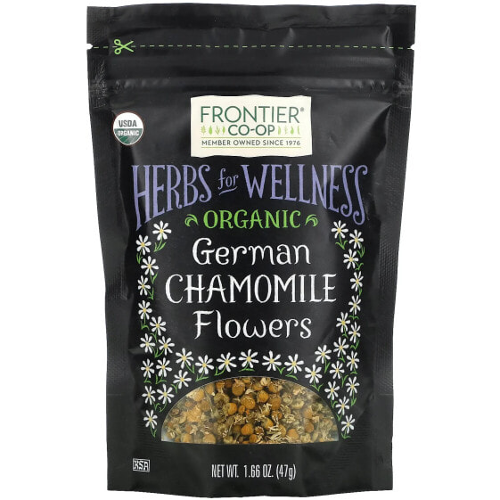 Organic German Chamomile Flowers, 1.66 oz (47 g)