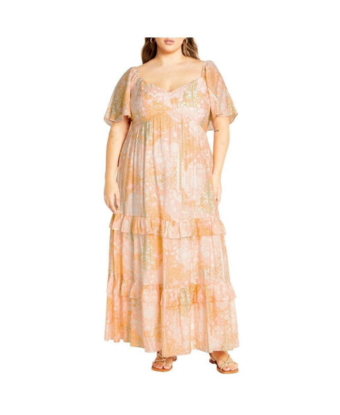 Plus Size Marci Print Maxi Dress