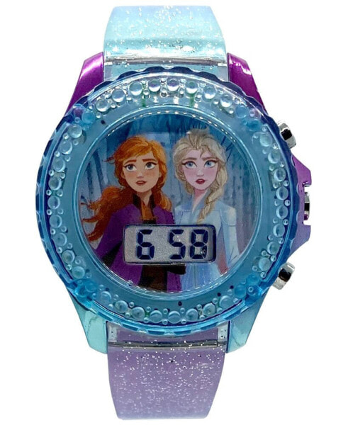 Kid's Frozen 2 Digital Glitter Silicone Strap Watch 34mm