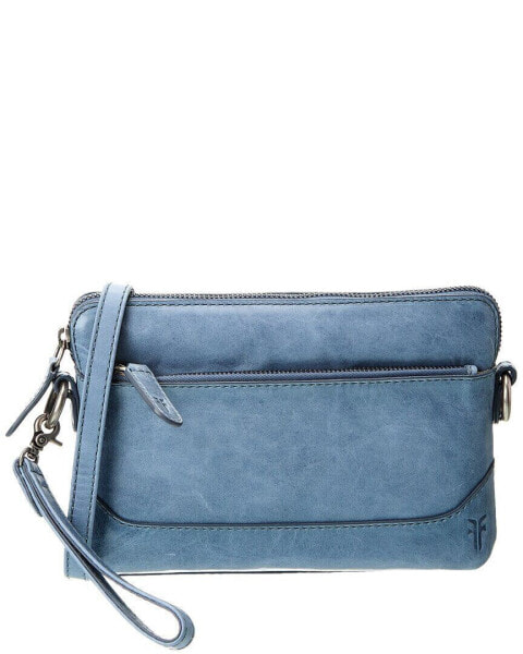 Frye Melissa Leather Crossbody Wristlet Women's Blue