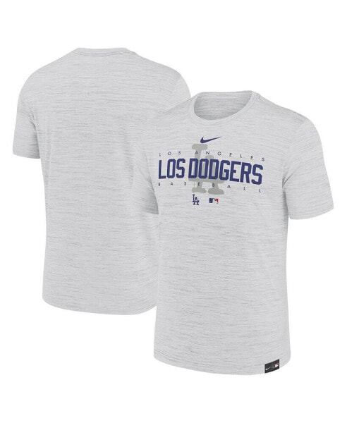 Men's Gray Los Angeles Dodgers City Connect Velocity Practice Performance T-shirt