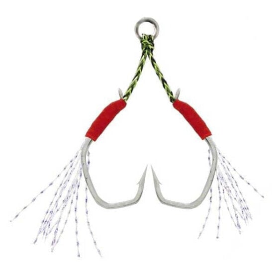 Крючок рыболовный AZ TRADING Slow Jig Tinsel Double Assist Hook