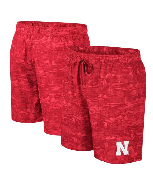 Men's Scarlet Nebraska Huskers Ozark Swim Shorts