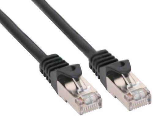 InLine Patch Cable F/UTP Cat.5e black 0.5m