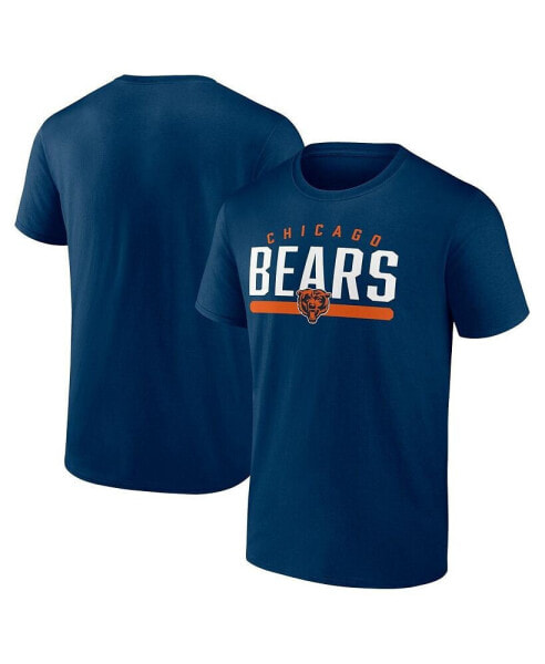 Men's Navy Chicago Bears Arc and Pill T-shirt