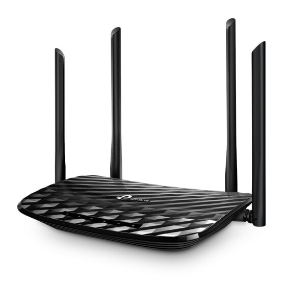 TP-LINK AC1200 - Wi-Fi 5 (802.11ac) - Dual-band (2.4 GHz / 5 GHz) - Ethernet LAN - Black - Tabletop router