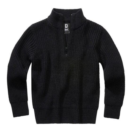 BRANDIT Marine Troyer High Neck Sweater