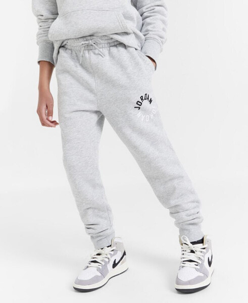 Big Boys Logo-Print Heathered Fleece Joggers