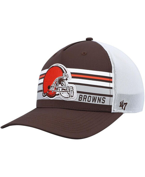 Men's Brown Cleveland Browns Altitude II MVP Trucker Snapback Hat