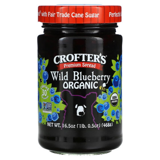 Organic Premium Spread, Wild Blueberry, 16.5 oz (468 g)