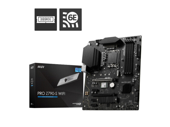 MSI PRO Z790-S WIFI 6E LGA 1700 ATX DDR5 SATA 6Gbps 2.5G LAN Intel Motherboard