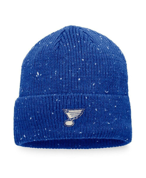 Головной убор Fanatics мужской Синий шапка Authentic Pro Rink Pinnacle Cuffed Louis Blues