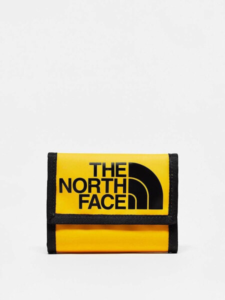 The North Face Base Camp wallet in yellow and black