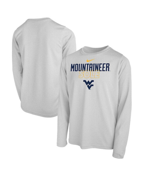 Футболка для малышей Nike Белая футболка с лавкой West Virginia Mountaineers
