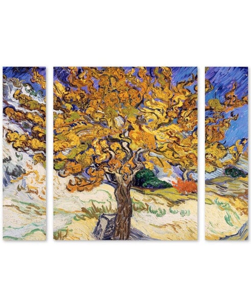 Vincent Van Gogh 'Mulberry Tree 1889' Multi Panel Art Set Large - 25" x 30" x 2"