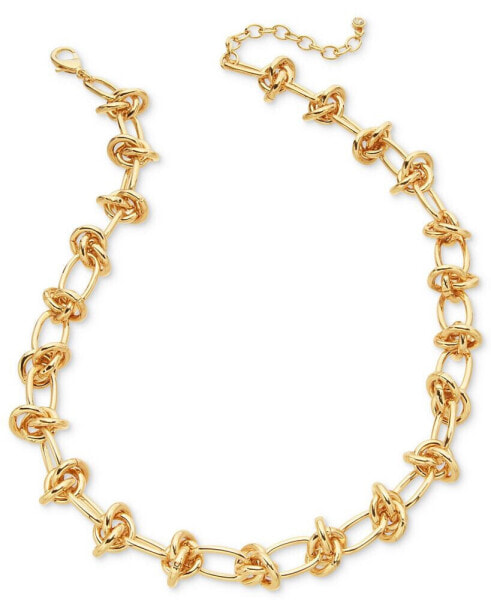 Clustered Link Collar Necklace, 17" + 2" extender, Created for Macy's