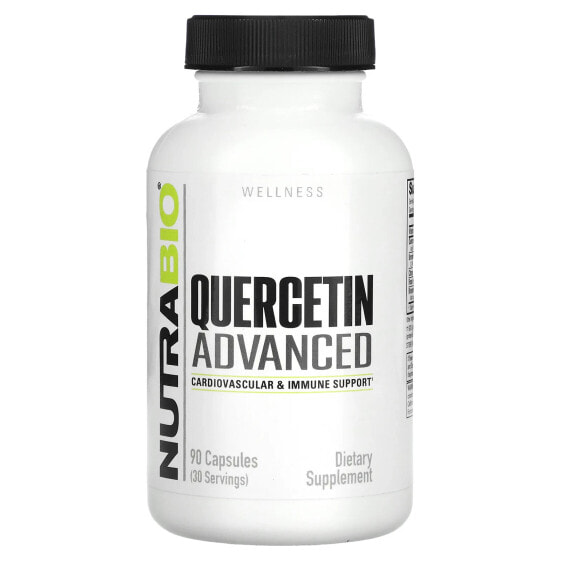 NutraBio, Wellness, улучшенный кверцетин, 90 капсул