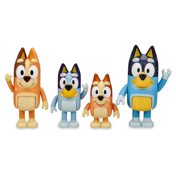 Фигурка Bluey Pack 4 Figure Assorted &nbsp; (Пакет 4 фигурки разные)