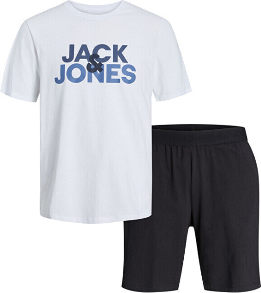 Pánské pyžamo JACULA Standard Fit 12255000 White/Shorts Bia