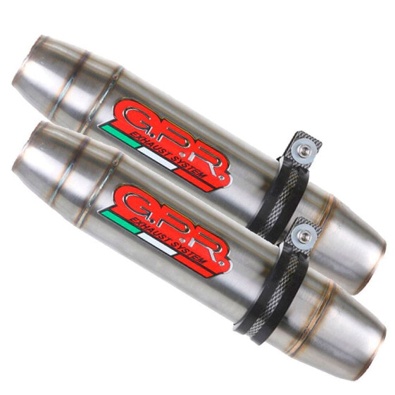 GPR EXHAUST SYSTEMS Deeptone Inox Double Slip On Muffler Shiver 750 GT 07-16 Not Homologated