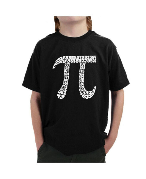 Big Boy's Word Art T-Shirt - The First 100 Digits of Pi