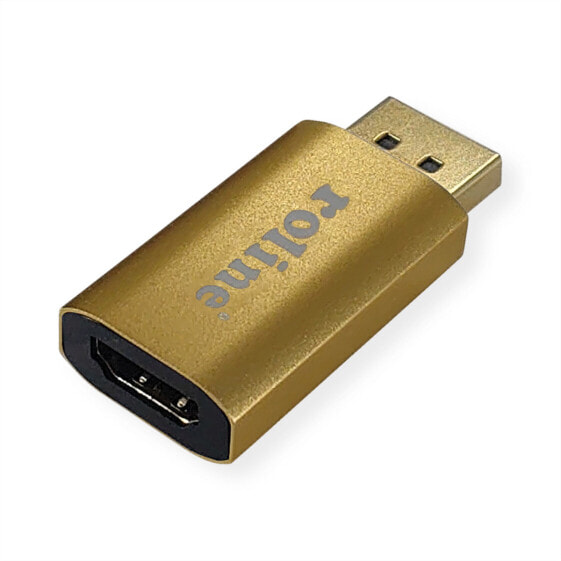 Разъем DisplayPort - HDMI ROLINE 12.03.3158 (золотой)