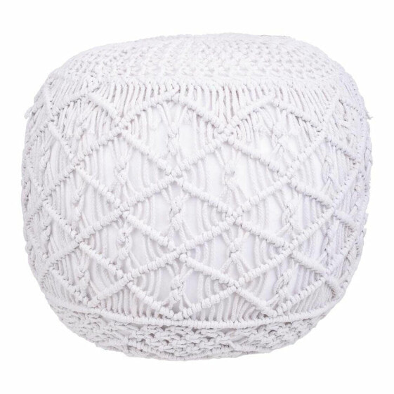 Pouffe Alexandra House Living White polystyrene 45 x 40 x 45 cm