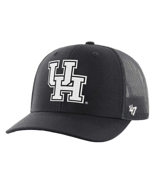 Men's Black Houston Cougars Trucker Adjustable Hat