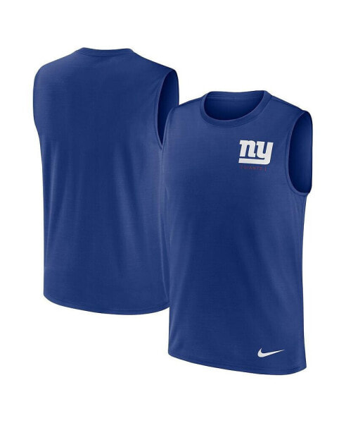 Men's Royal New York Giants Muscle Tank Top