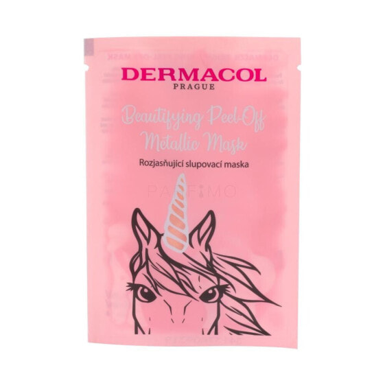 Dermacol Beautifying Peel-off Metallic Mask Brightening 15 ml gesichtsmaske für Frauen