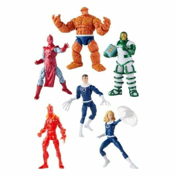 Игровая фигурка Hasbro Marvel Legends Fantastic Four Vintage (Великолепная Четверка) 6 шт.