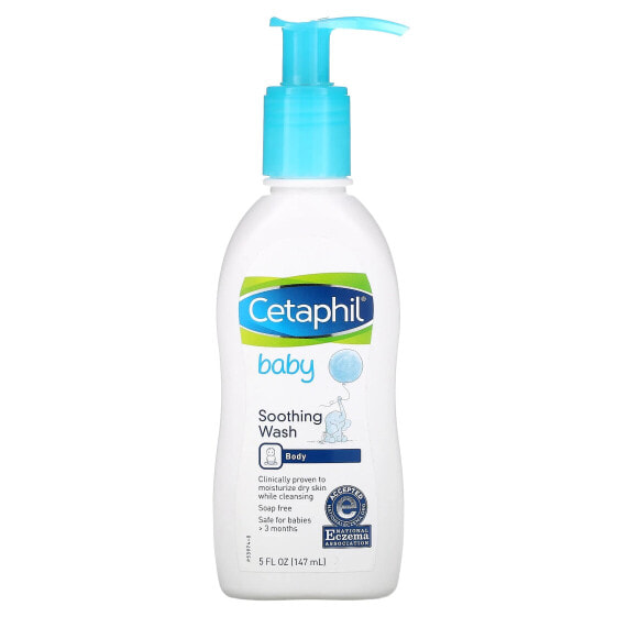 Baby, Soothing Wash, Fragrance-Free, 5 fl oz (147 ml)