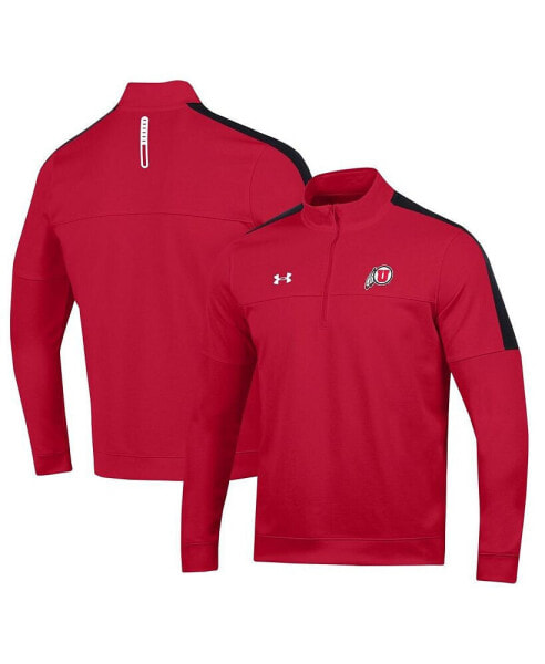 Men's Red Utah Utes Midlayer Half-Zip Jacket