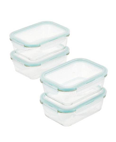 Purely Better™ Glass 8-Pc. Rectangular Food Storage Containers, 21-Oz.