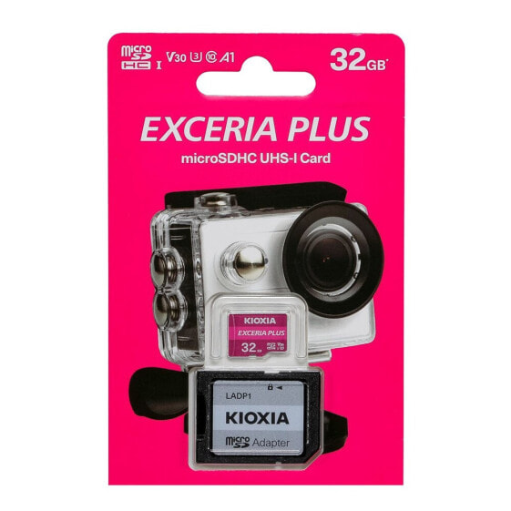 KIOXIA Exceria Plus Micro SDHC 32GB Class 10 UHS-1 U3 memory card