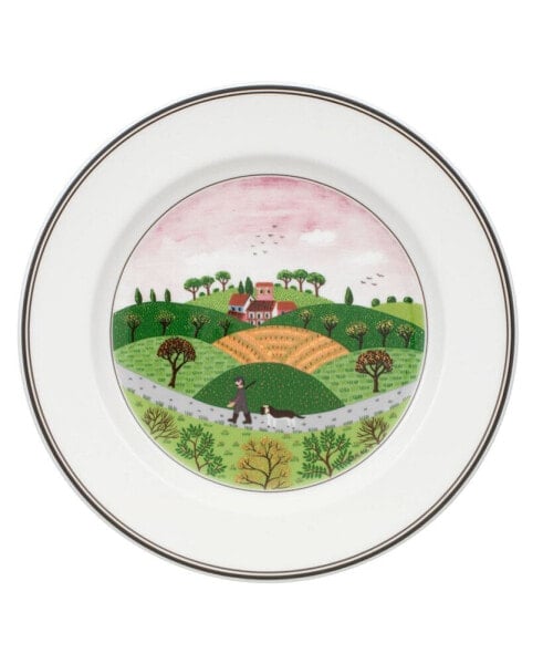 Design Naif Rim Salad Plate Hunter & Dog