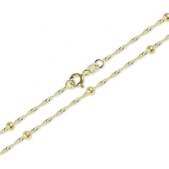 Gold necklace Lambada with beads 45 cm 273 115 00007